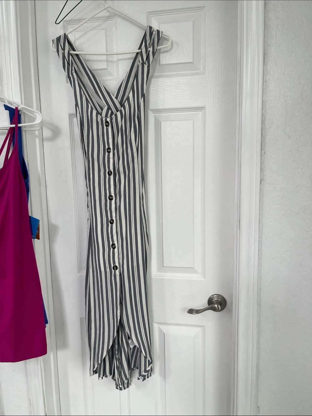 O'Neill Black and White Striped Kids One-Piece Romper